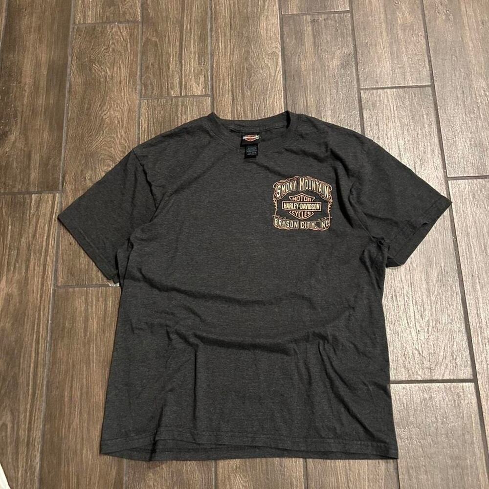 Harley Davidson Gray T-Shirts Cool vintage harley davidson graphic Large